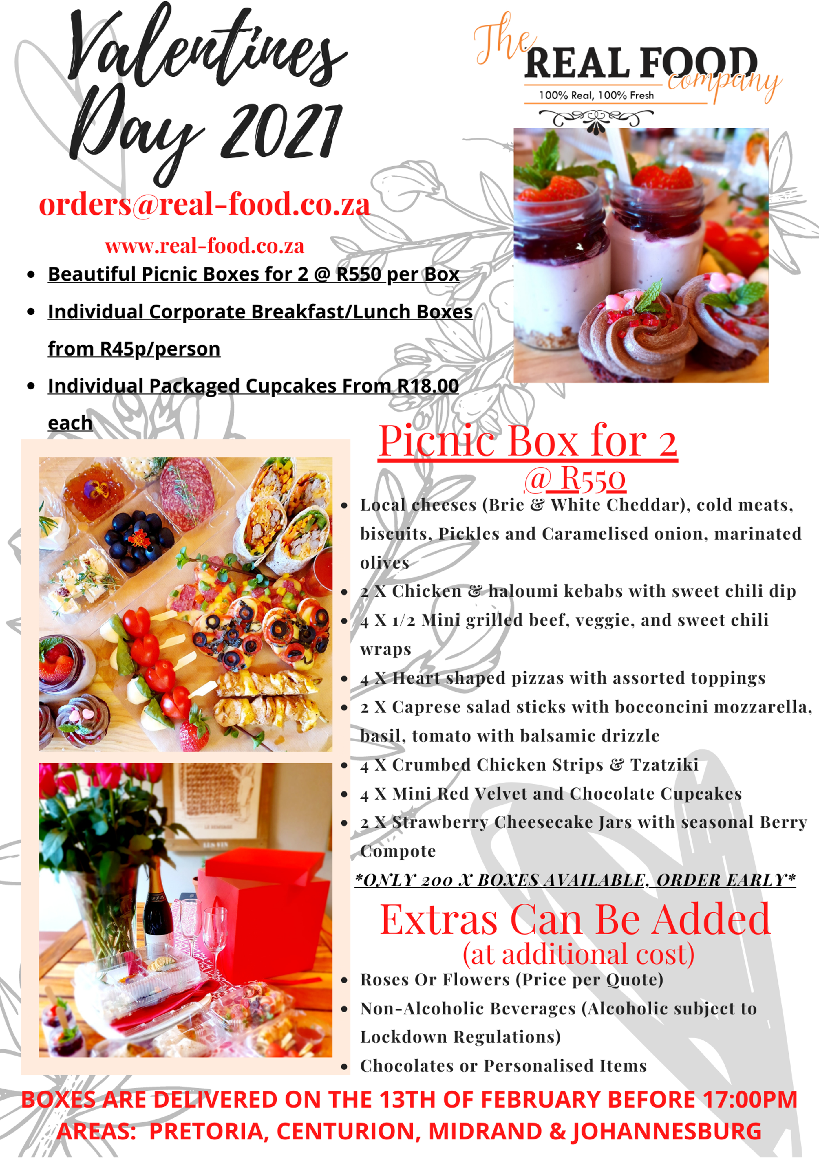 Valentines Gift Picnic Boxes